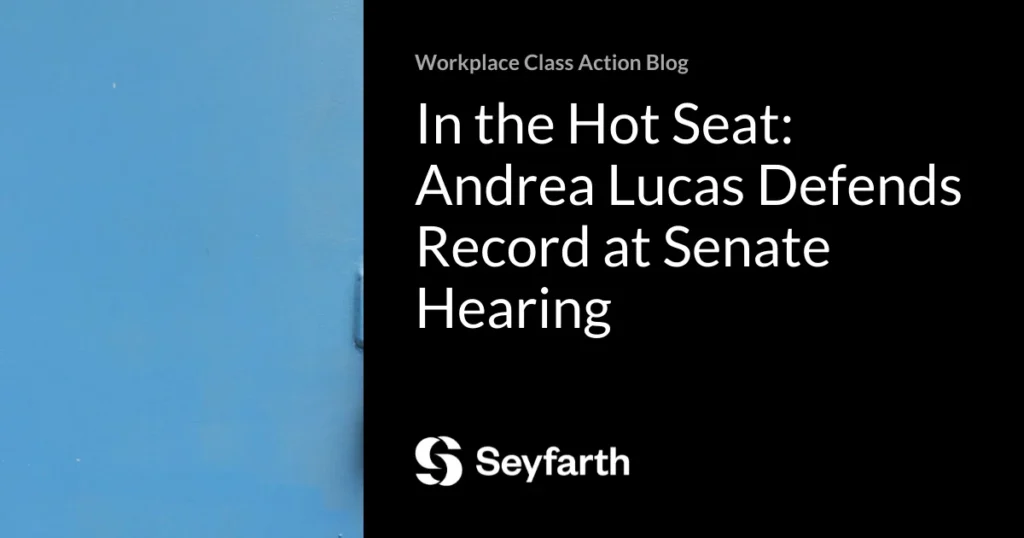 acting-eeoc-chair-andrea-lucas-testifies-before-senate-committee-signaling-shift-in-federal-employment-policy-and-civil-rights-enforcement-priorities