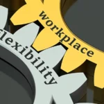 Workplace flexibility concept on the gearwheels