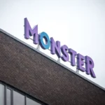 BRNO, CZECHIA - NOVEMBER 5, 2019: Monster.com logo in front of their main office for Brno, Monster Worldwide is a job search engine website and a job board offering ads for work.