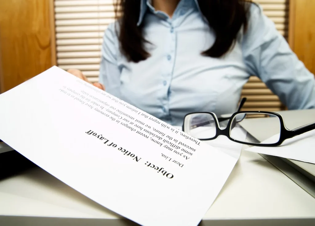 the notice of layoff