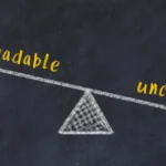 Concept,Of,Balance,Between,Readable,And,Unclear.,Black,Chalboard,With