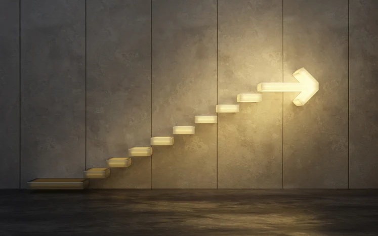 stairs going  upward