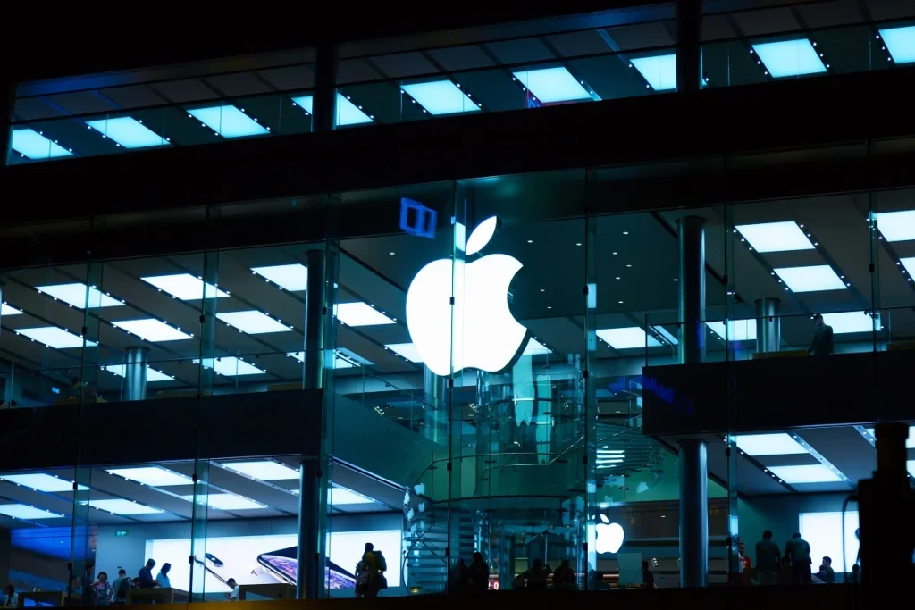 Hong Kong, China - May, 2019: Apple Store in Causeway Bay area. Apple Inc. is an American multinational technology company headquartered in Cupertino, California.