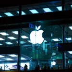 Hong Kong, China - May, 2019: Apple Store in Causeway Bay area. Apple Inc. is an American multinational technology company headquartered in Cupertino, California.