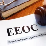 EEOC equal employment opportunity commission report and gavel.